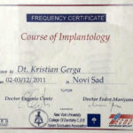 Dr Kristian Gerga - Diplome, sertifikati