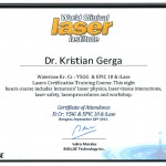 Dr Kristian Gerga - Laser diploma